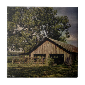 Vintage South Georgia Barn ceramic tile