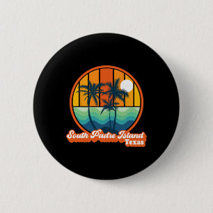Vintage South Padre Island Texas Summer 90s Beach  2 Inch Round Button