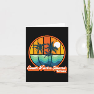 Vintage South Padre Island Texas Summer 90s Beach Card