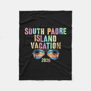 Vintage south padre island vacation 2026 vacay fleece blanket