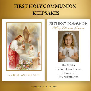 Vintage souvenir de première communion – Photo d'u