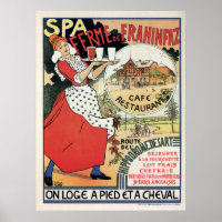Vintage Spa Belgium Café restaurant ad