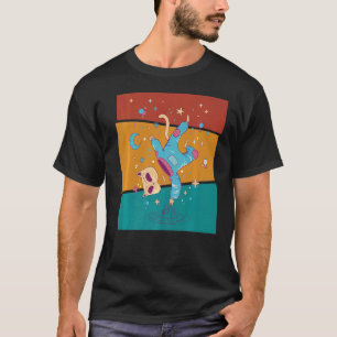 Vintage Space Cat Astronaut T-Shirt