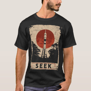 Vintage Space Rocket Launch Retro NASA Design T-Shirt