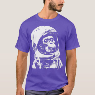 Vintage Space Travel Astronaut Monkey  - 1  T-Shirt