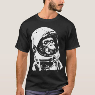 Vintage Space Travel Astronaut Monkey Pullover Hoo
