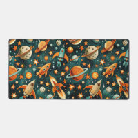 Vintage Spacecraft Rocket Ships Pattern -Cosmos(3)