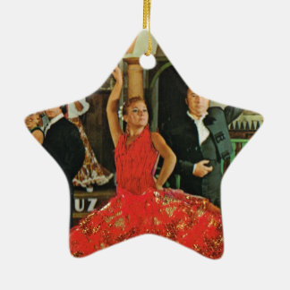 Vintage Spain, Flamenco dancers Ceramic Ornament