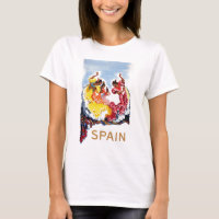 Vintage Spain Flamenco Dancers Travel Poster