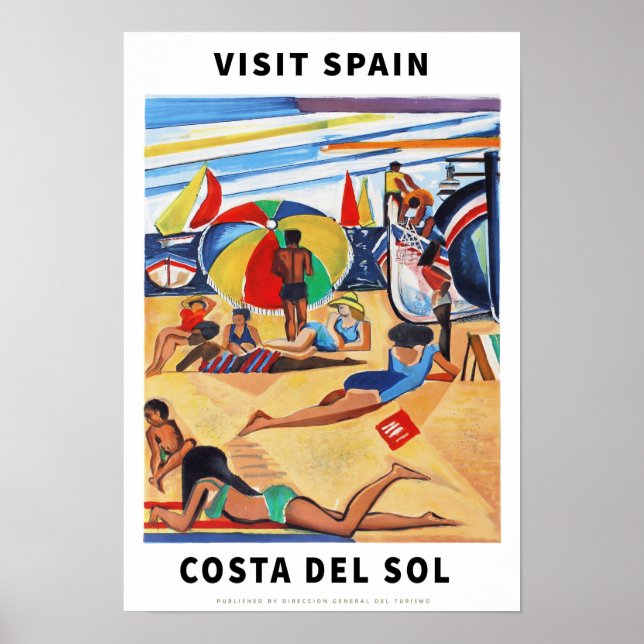 Vintage Spain Travel Poster (Front)