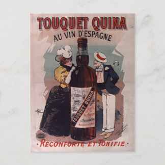 Vintage Spanish advertisement poster: wine Postcard