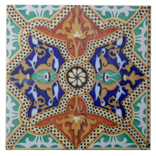 Vintage Spanish Mosaic Tile