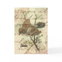Vintage Sparrow Thanks