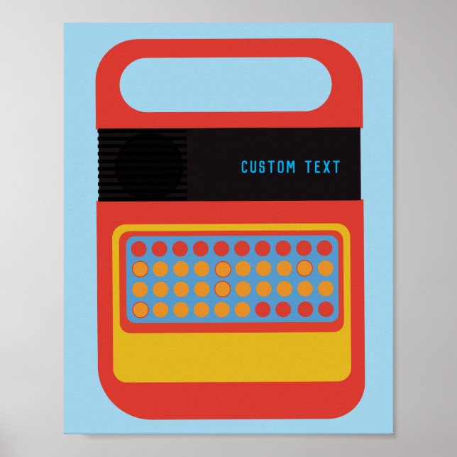 Vintage speaking & spelling toy customized text poster (Front)