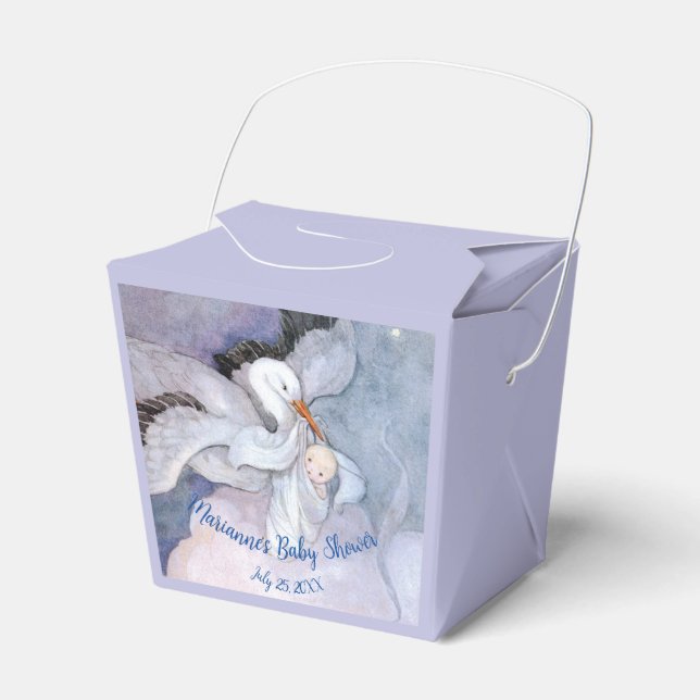 Vintage Special Delivery Stork Favour Box (Front Side)