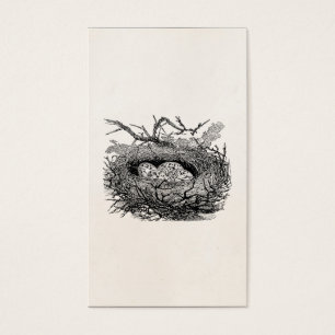 Vintage Speckled Eggs Bird Nest Personalized Birds
