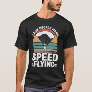 Vintage Speed Flying Pilot Paragliding Retro Speed T-Shirt