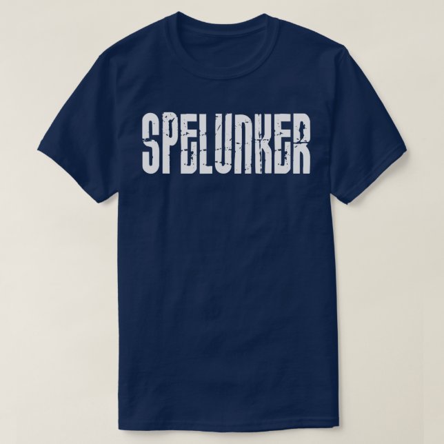 Vintage Spelunker  Spelunking Caving Men Women  T-Shirt (Design Front)