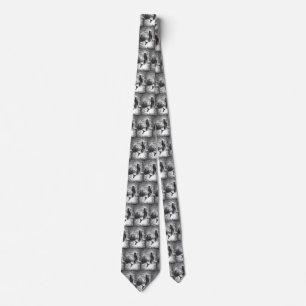 Vintage Sperm Whale Breaching, Marine Life Animals Tie