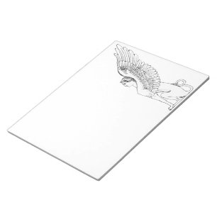 Vintage Sphinx illustration Notepad