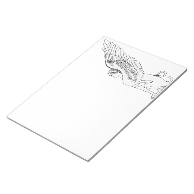 Vintage Sphinx illustration Notepad (Angled)