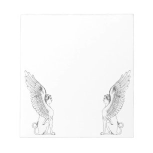 Vintage Sphinx illustration Notepad
