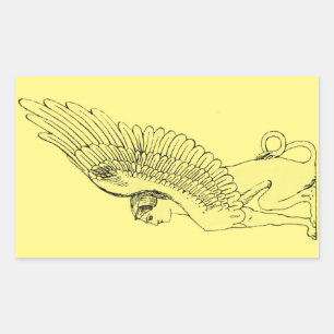 Vintage Sphinx illustration Sticker