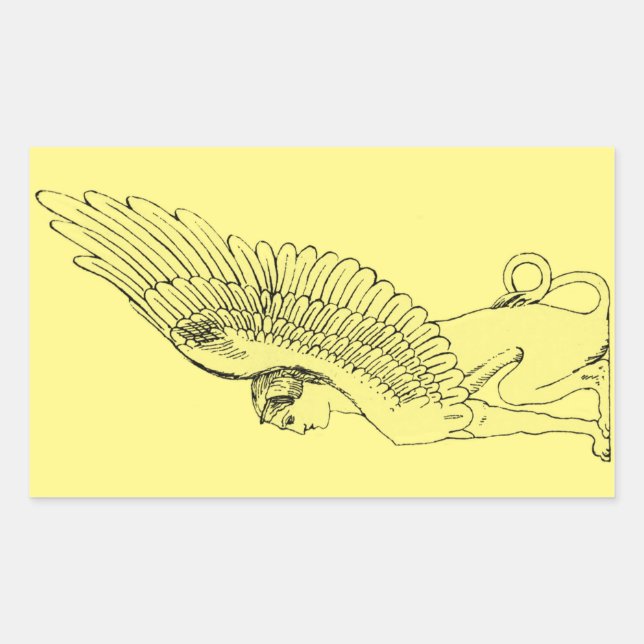 Vintage Sphinx illustration Sticker (Front)