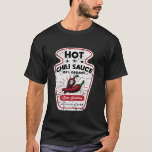 Vintage Spicy Chili Hot Sauce Costume Funny Hallow T-Shirt