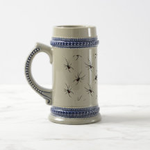 Vintage Spider Design Beer Stein