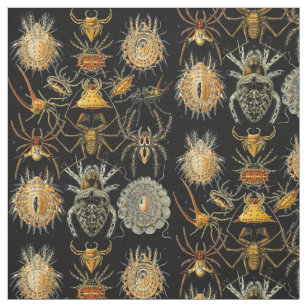 Vintage Spiders pattern Fabric