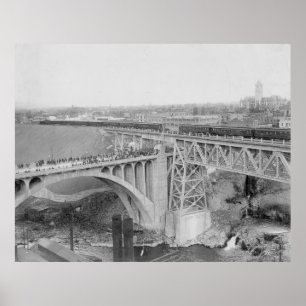 Vintage Spokane Railroad Poster