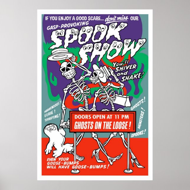 Vintage Spook Show Poster (Front)