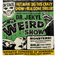 Vintage Spook Show Poster Dr Jekyl