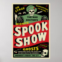 Vintage Spook Show Poster - The Mad Doctor