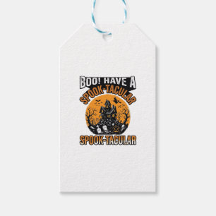 Vintage Spook-Tacular Halloween Haunted House Shir Gift Tags