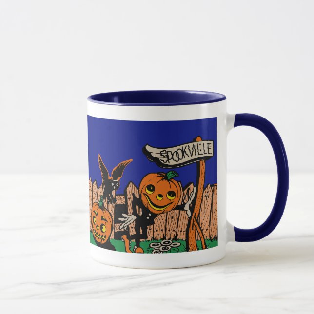 Vintage Spookville Halloween Mug (Right)