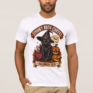 Vintage Spooky Brew Café Marocain T-Shirt Black Ca