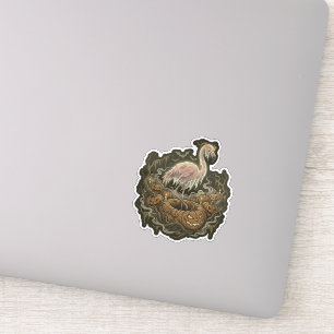 Vintage Spooky Flamingo Halloween Design