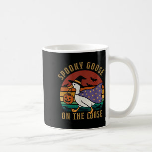 Vintage Spooky Goose On The Loose Funny Halloween  Coffee Mug