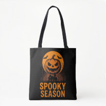 Vintage SPOOKY SEASON Jack-O'-Lantern Halloween