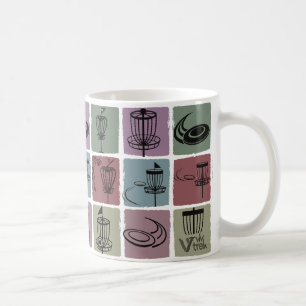Vintage Sport Art Drinkware Retro Disc Golf Lover Coffee Mug