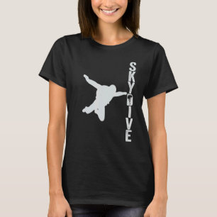 Vintage Sport Skydiving  Skydiving Man Silhouette T-Shirt