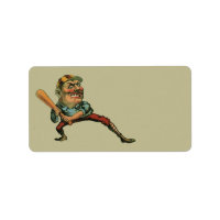 Vintage Sports, Angry Baseball Player Batter