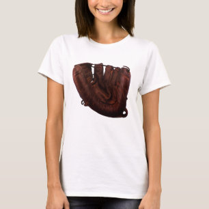 Vintage Sports, Antique Leather Baseball Glove T-Shirt