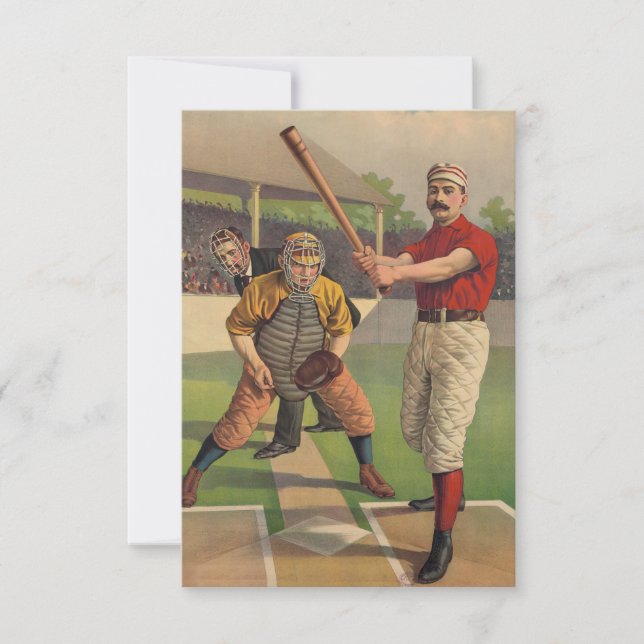 Vintage Sports Baseball Card Drawing (Front)