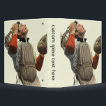 Vintage Sports Baseball Player, Catcher Look Up Binder<br><div class="desc">Vintage illustration old fashioned sports baseball design featuring a baseball team player. The puzzled catcher is looking up to the sky as if waiting for a ball to come back down and land in his mitt.</div>