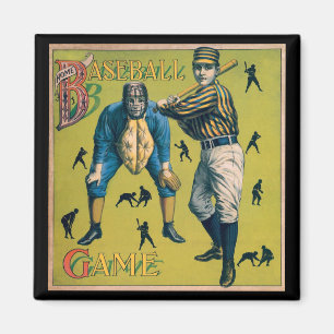 Vintage Sports Baseball Players at the Home Game Magnet