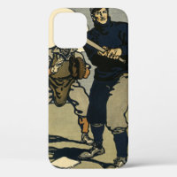 Vintage Sports Baseball Players, Stylized Art