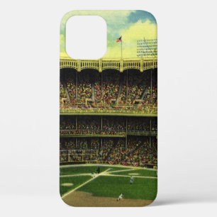 Vintage Sports Baseball Stadium with Crowds iPhone 12 Case